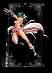 1girls breasts female future_studio green_hair human light-skinned_female light_skin long_hair ophiuchus_shaina pubic_hair pussy saint_seiya shounen_jump silver_saints tagme