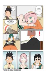 big_ass big_boobs big_breasts big_butt big_penis biggies00 boner boruto:_naruto_next_generations bubble_ass bubble_butt cheating cheating_husband cheating_wife cock_shock comic dialogue green_hair heart huge_boobs huge_breasts nara_shikamaru naruto naruto_(series) netorare ntr pink_hair rock_lee sakura_haruno staring_at_penis story text unconscious uzumaki_naruto