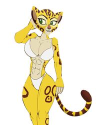 abs akatsukishiranui-fox alluring anthro athletic athletic_female big_breasts bikini cheetah disney edit female_abs fit fit_female fuli pin_up posing the_lion_guard the_lion_king toned toned_female