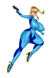 action_pose allop alternate_breast_size big_ass big_breasts big_butt blonde_hair blue_eyes bodysuit cameltoe fat_ass female hourglass_figure huge_ass huge_breasts huge_butt metroid mole mole_under_mouth nintendo nipple_bulge nipples nipples_visible_through_clothing pinup pussy samus_aran simple_background skin_tight small_waist solo super_smash_bros. thick_ass thick_legs thick_thighs voluptuous white_background wide_hips zero_suit_samus