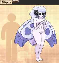 animal_humanoid anthro arthropod arthropod_humanoid bovid bovid_humanoid caprine caprine_humanoid female fur hi_res horn horned_humanoid humanoid insect_humanoid insects lepidopteran lepidopteran_humanoid lepidopteran_wings mammal mammal_humanoid monster_girl_(genre) moth moth_humanoid purple_body rottentuttifrutti sheep sheep_humanoid shy silk solo wings wool_(fur)