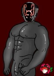 abs astronaut bara bear dick epic_games fortnite helmet male male_focus male_only mask naked nude nude_male penis penis_out robot scientist_(fortnite) solo solo_focus solo_male tagme tagme_(artist) xredflare