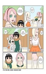 1boy 2girls biggies00 boruto:_naruto_next_generations comic dialogue english_text female human ino_yamanaka male multiple_girls naruto naruto_(series) rock_lee sakura_haruno story text