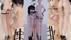 1pala 3d 3futas anal_insertion animated areolae balls big_balls big_penis black_hair blindfold bob_cut breasts clear_dildo cum cumming cumshot dead_or_alive ejaculation erect_penis erection futa_on_futa futa_only futa_with_futa futanari glass_dildo headband intersex kaine_(nier) leotard light-skinned_futanari light_skin masturbating masturbation mp4 nier nier:_automata nier_(series) nier_replicant nipples no_sound nude nude_futanari nyotengu penis sex_toy short_hair testicles thighhighs video white_hair yorha_2b