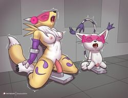 brainwashing digimon furry gatomon mind_break mind_control noncon pink-tinted_eyewear rape renamon sex_toy shadow2007x tech_control tinted_eyewear visor