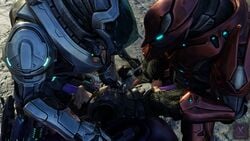 1girls 2boys 3d alien blender female female_human femsub halo_(game) halo_(series) halo_reach high_resolution human male male_sangheili_(halo) maledom penis pussy rape sangheili sex straight tagme threesome torn_clothing unsc_marine xanadus