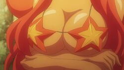 animated bikini bouncing_breasts dark_skin kirche_augusta_frederica_von_anhalt_zerbst large_breasts shell_bikini starfish_pasties swimsuit