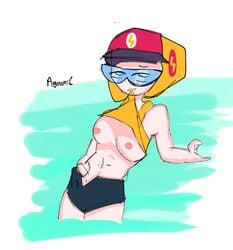 brawl_stars breasts exposed_breasts eyewear max_(brawl_stars) streetwear_max