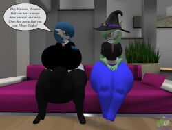 1futa 1girls 3d big_breasts big_penis bottom_heavy breasts clothed clothing dialogue duo english_text female fully_clothed futanari gardevoir huge_cock penis pokémon_(species) pokemon pokemon_(species) text thick_thighs vanessa_(zer0264) wide_hips zer0264