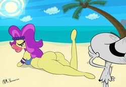 background_character beach big_butt disney female male mr_valentine00 star_nomad wander_(wander_over_yonder) wander_over_yonder