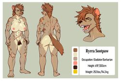 1futa 2020s 2021 3:2 abs anatomically_correct anthro areola ass balls biceps big_breasts biped black_nose border breasts fangs fur futanari genitals gynomorph hair hi_res huge_breasts hyaenid intersex looking_at_viewer mammal model_sheet muscular muscular_anthro muscular_gynomorph muscular_intersex nipples nude open_mouth pecs penis rtr simple_background small_penis smile snout solo standing thick_thighs tongue white_border yellow_eyes