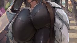 1girls armor ass ass_focus big_ass big_butt bodysuit butt dat_ass fat_ass female female_only kisara_(tales) large_ass miraihikari solo solo_female tales_of_(series) tales_of_arise thick thick_ass tight_clothing wide_hips