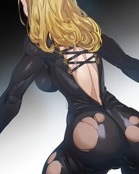 ass big_breasts blonde_hair kisara_(tales) tales_of_(series) tales_of_arise torn_clothes