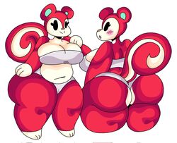 animal_crossing ass big_breasts breasts chubby dork_boi female fur huge_ass lewd_dorky nintendo poppy_(animal_crossing) squirrel thick_thighs video_games wide_hips