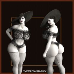 1girls 3d 3d_(artwork) alcina_dimitrescu ass big_ass big_breasts big_butt black_panties black_thong black_underwear breasts bubble_butt capcom curvy female female_only fishnets frilly_clothing frilly_panties frilly_thong frilly_underwear huge_ass huge_breasts lace-trimmed_panties lace_thong lace_trimmed_thong large_ass large_breasts lingerie lipstick looking_at_viewer makeup mature mature_female milf monster monster_girl muscular muscular_female muscular_legs pale-skinned_female pale_skin panties prime3dx rear_view resident_evil resident_evil_8:_village round_ass thick_legs thick_thighs thighhighs thong thong_panties thong_underwear underwear voluptuous