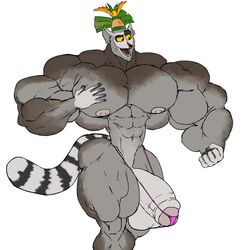 1boy abs all_hail_king_julien balls biceps big_balls big_penis bodybuilder dreamworks flaccid foreskin furry furry_only glans half-erect hyper hyper_balls hyper_genitalia hyper_muscles hyper_penis hyper_testicles king_julien madagascar_(series) male male_focus male_only muscles muscular muscular_arms muscular_ass muscular_back muscular_legs muscular_male muscular_thighs netflix nipples partially_retracted_foreskin pecs penis remert solo solo_male uncut veins veiny_penis