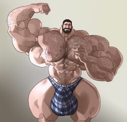 abs armpit armpit_hair balls biceps body_hair bodybuilder bulge flaccid human hyper hyper_balls hyper_bulge hyper_genitalia hyper_muscles hyper_penis hyper_testicles male male_focus male_only muscles muscular muscular_arms muscular_ass muscular_back muscular_legs muscular_male muscular_thighs nipples pecs penis remert solo solo_male testicles veins veiny_penis