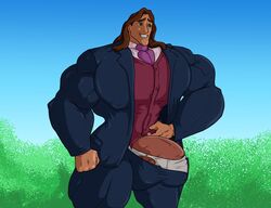 abs biceps bodybuilder disney gay greggrth hyper hyper_balls hyper_genitalia hyper_muscles hyper_penis hyper_testicles male male_focus male_only muscle muscles muscular muscular_arms muscular_ass muscular_back muscular_legs muscular_male muscular_thighs nipples pecs tarzan_(1999_film) tarzan_(character) veins veiny_penis what