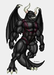 1boy anthro balls bodily_fluids claws dragaux dragon erection genital_fluids genitals hi_res horn madboart male nintendo penis precum ring_fit_adventure scalie solo solo_male video_games western_dragon wrestling_singlet