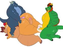 4:3 activision anthro ass big_butt blue_body bubba_(spyro) dragon genitals green_body group group_sex hair hair_bun hi_res horn hot_dogging huge_butt magnus_(spyro) male male/male megacoolbear_(artist) nude orange_body orange_hair overweight overweight_anthro overweight_male penis red_hair rescued_dragons_(spyro) scalie sex simple_background spyro_reignited_trilogy spyro_the_dragon useni_(spyro) video_games white_background