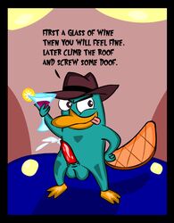 1boy disney fur icykamek male male_only mammal monotreme penis perry_the_platypus phineas_and_ferb platypus solo tagme