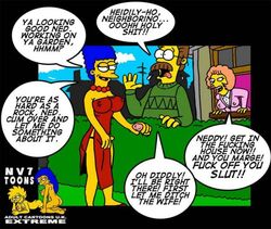 female human male marge_simpson maude_flanders ned_flanders nev tagme the_simpsons