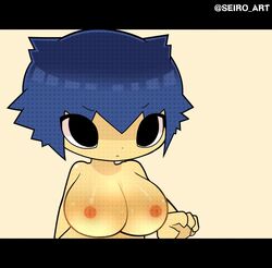 animated chibi_style huge_breasts human humanized humanized_pokemon nipples no_sound pokemon pokemon_(species) seiro_art tagme typhlosion video