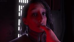 1girls 3d animated black_hair erindae female female_focus human inquisitor inquisitor_(star_wars) jedi:_fallen_order light-skinned_male lip_caressing lips no_sound romantic second_sister star_wars tagme trilla_suduri video wholesome yellow_eyes