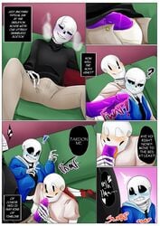 brothers gaster incest papyrus purple_penis sans tagme tagme_(artist) undertail undertale