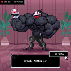 abs biceps bunnywolf cum cum_in_mouth cum_on_muscles cumming cumshot deltarune furry furry_only hyper hyper_balls hyper_genitalia hyper_penis hyper_testicles muscle muscles muscular muscular_arms muscular_legs muscular_male muscular_thighs nipples pecs swatchling_(deltarune) veins veiny_penis wolfiecanem