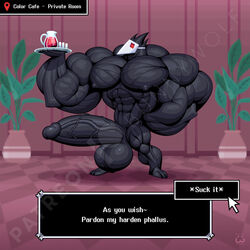 abs biceps bunnywolf cum cum_in_mouth cum_on_muscles cumming cumshot deltarune furry furry_only hyper hyper_balls hyper_genitalia hyper_penis hyper_testicles muscle muscles muscular muscular_arms muscular_legs muscular_male muscular_thighs nipples pecs swatchling_(deltarune) veins veiny_penis wolfiecanem