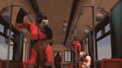 3d animated fempyro floppy_cock futa_only futanari gif latex latex_bodysuit latex_boots latex_breasts latex_clothing latex_futa latex_gloves latex_legwear latex_stockings latex_suit latex_thighhighs pyro pyro_(team_fortress_2) rafiler rule_63 tagme team_fortress_2 train_interior