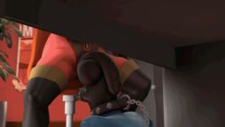 3d animated cock_worship fempyro futanari rafiler team_fortress_2 under_the_table