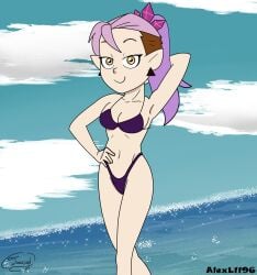 amity_blight purple_bikini solo solo_female the_owl_house