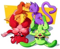 2boys2girls bere_dolly_art bobby_bearhug catnap_(poppy_playtime) dogday_(poppy_playtime) hoppy_hopscotch smiling_critters