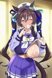 1girls ai_generated animal_ears anthropomorphization eyes female hair legs skin tagme umamusume umamusume_pretty_derby vivlos_(umamusume) young