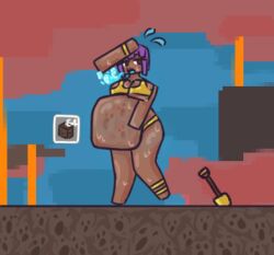 1girl efe_(minecraft) inflation minecraft nether object_vore tagme tagme_(artist) vore