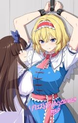 alice_margatroid bound breast captured damsel_in_distress lesbian restrained rise_(rise19851203) star_sapphire_(touhou) touhou yuri