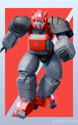 2026 3d 3d_(artwork) 3d_render autobot blue_eyes cliffjumper cybertronian mengsk muscular_male red_body robot robot_male thick_thighs transformers