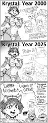 1female 1girl 1girls 2boys adult adult_female adult_male anthro anthro_female anthro_only ass bb_(baalbuddy) big_breasts black_and_white blue_body blue_eyes blue_fur blue_hair breasts cloth comic compilation female fox fox_boy fox_humanoid fox_mccloud frog frog_humanoid funny fur furry furry_ears furry_female furry_male furry_only furry_tail high_resolution highres krystal krystal_(star_fox) loincloth loincloth_dress mammal medium_breasts meme monochrome naked nintendo nintendo_64 nipples paws pov shitpost slippy_toad smiling solo star_fox star_fox_adventures stretching_anus sweat tail thick_thighs toad toad_(frog) wide_hips