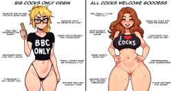2d ahe_gao ahegao ahegao_face ai_assisted ai_generated bbc_addict big_breasts blonde_female blonde_hair blue_eyes blush brown_eyes brown_hair caption cock_hungry crop_top curvy exposed_pussy fit glasses gooning horny long_hair meme messy_hair original original_character original_characters ponytail pussy rule_63 ruler slim_waist small_breasts text thong tongue tongue_out ultimate_waifu_project wavy_hair wet wet_pussy