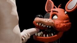 2boys animatronic erection faceless_male fangs five_nights_at_freddy's fnaf fox foxy_(fnaf) gay human keatonrogers0201 male male/male male_only mouth_open penis robot scott_pilgrim sex standing