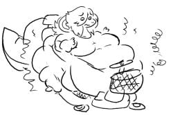amelia_(mexifurfoof) anthro belly big_breasts breasts cleavage cobra female mexifurfoof obese obese_anthro obese_female overweight overweight_anthro overweight_female snake snake_girl snake_hood snake_tail thick_thighs weight_gain wide_hips