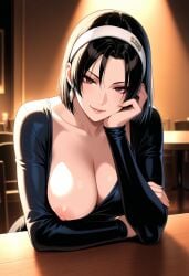 1girls ai_generated black_hair jun_kazama solo solo_female tagme tekken