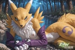 1girl ai_generated anime artist_name beautiful beauty big_breasts blush breasts digimon digimon_(species) ecchi female fur furry hentai hi_res high_quality high_resolution highres naked nsfw nude nude_female partially_clothed patreon_username paws pussy rawdiffusion renamon renamon_(digimon) rule34 solo stable_diffusion tits uncensored watermark yellow_fur