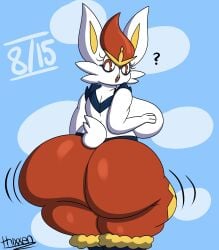 big_ass big_breasts breasts bubble_butt cinderace cleavage female furry huge_ass huge_breasts hyper_ass pokemon pokemon_(species) tagme thick_thighs thixxen wide_hips