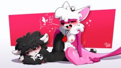 absurd_res ambiguous_fluids anthro baba_chops_(poppy_playtime) bat bat_wings bere_dolly_art bere_nsfw black_body black_sclera blush blushing_profusely bodily_fluids body_blush bovid caprine duo fangs female female/female fur genital_fluids genitals hi_res hooves mammal membrane_(anatomy) membranous_wings moan mob_entertainment multicolored_body multicolored_fur nightmare_critters nipples pink_body pink_fur pink_nipples pink_vulva pink_wings poppy_playtime pupils rabie_baby_(poppy_playtime) rubbing_vulva scissors sheep smiling_critters sweat sweatdrop teeth vaginal_fluids vulva vulva_blush white_body white_eyes white_pupils white_skin wings wool_(fur)
