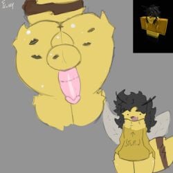 :3 ass ass_focus balls ballsack cute cute_face dumb dumb_male dumptruck_ass dumptruck_butt fat_ass fluxxyboyowo furry furry_only kiss_mark kissing_penis lipstick_mark lipstick_on_penis oc penis roblox roblox_avatar robloxian sexy sexy_body tease