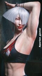 1girls 3d _spartan_gamer a.k.i. ai_generated armpit armpit_fetish armpit_focus armpit_hair armpits athletic_female clothed female female_only hairy_armpits presenting_armpit solo solo_female street_fighter sweat sweaty_armpits the_spartan_gamer
