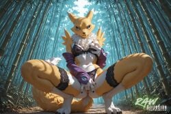 1girl ai_generated anime artist_name beautiful beauty big_breasts blush breasts digimon digimon_(species) ecchi female fur furry hentai hi_res high_quality high_resolution highres naked nsfw nude nude_female partially_clothed patreon_username paws pussy rawdiffusion renamon renamon_(digimon) rule34 solo stable_diffusion tits uncensored watermark yellow_fur